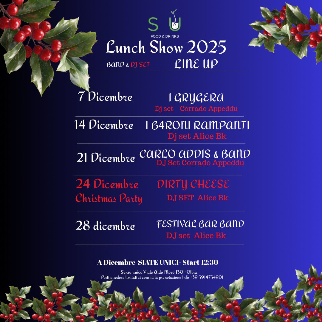 Lunch Show 2025 Band &Amp; Dj Set Senso Unico